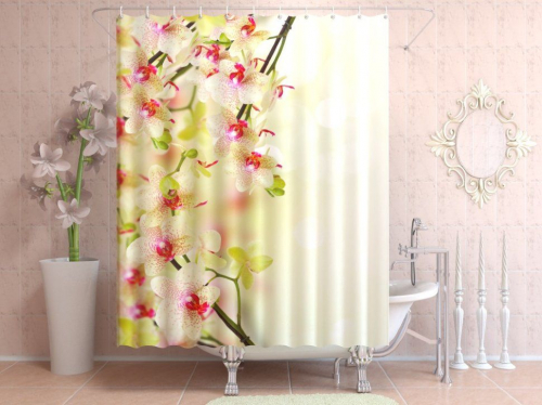 Фотоштора для ванной Воздушная орхидея