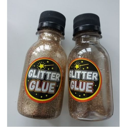Глиттер клей для слаймов (Glitter glue) 150 гр золотой