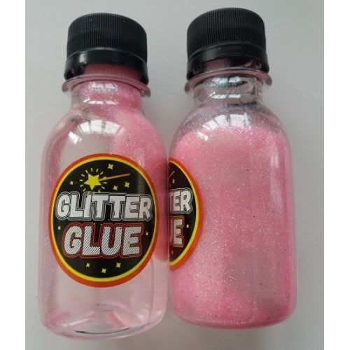 Глиттер клей для слаймов (Glitter glue) 150 гр розовый