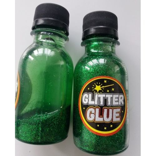 Глиттер клей для слаймов (Glitter glue) 150 гр зеленый