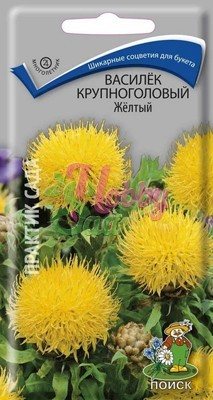 Цветы Василек Желтый крупноголовый (0,8 г) Поиск