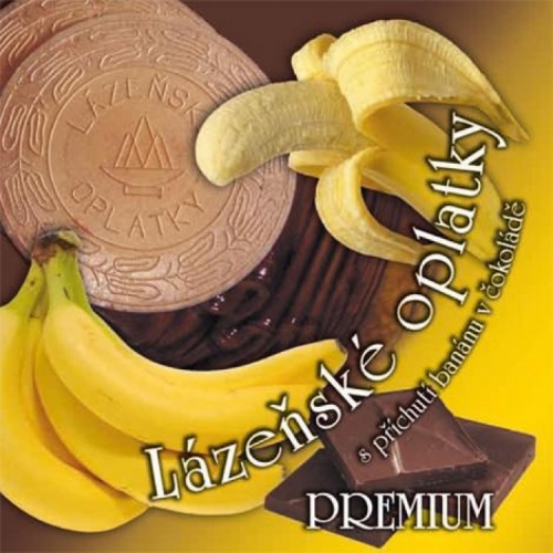 Вафли (оплатки) с начинкой из банана и шоколада, 175 грамм