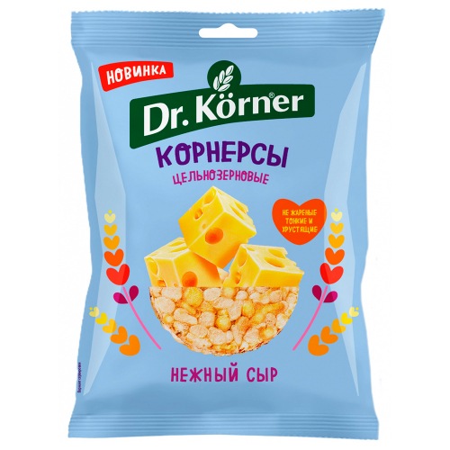Чипсы Dr.Korner кукурузно-рисовые с Нежным Сыром 50г