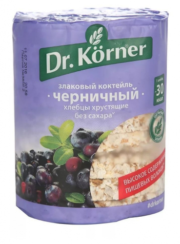 Хлебцы Dr.Korner Черничный 100г