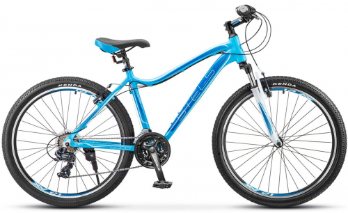 Велосипед 26 горный STELS Miss 6000 V (2017) количество скоростей 18 рама алюминий 15 голубой