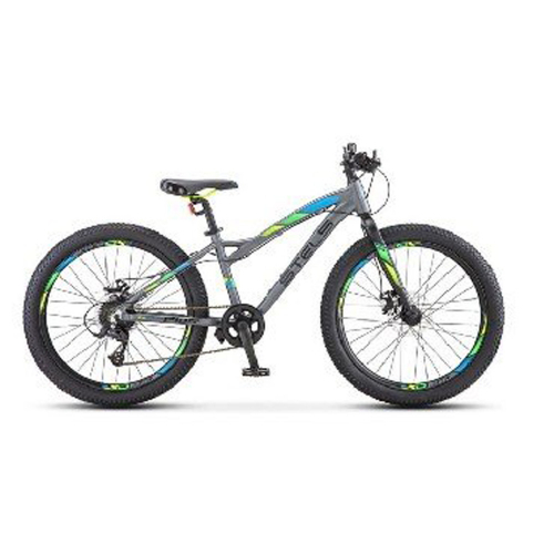 Велосипед 24 подростковый STELS Adrenalin MD (2019) количество скоростей 8 рама алюминий 13,5 антрацитовый