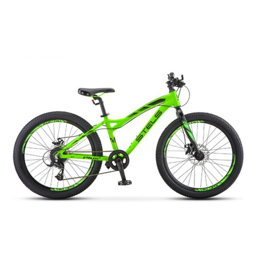 Велосипед 24 подростковый STELS Adrenalin MD (2019) количество скоростей 8 рама алюминий 13,5 Неоновый-лайм