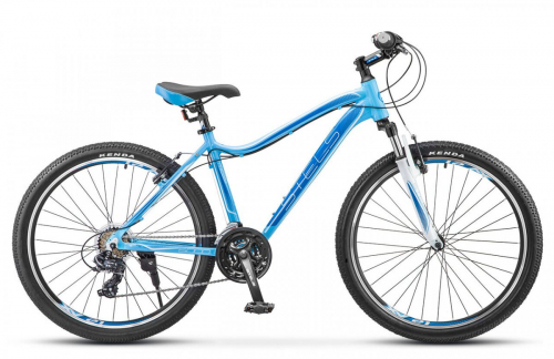 Велосипед 26 горный STELS Miss 6000 V (2019) количество скоростей 18 рама алюминий 17 голубой