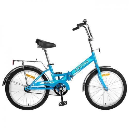 Велосипед 20 складной ДЕСНА 2100 (2019) количество скоростей 1 рама сталь 13 голубой