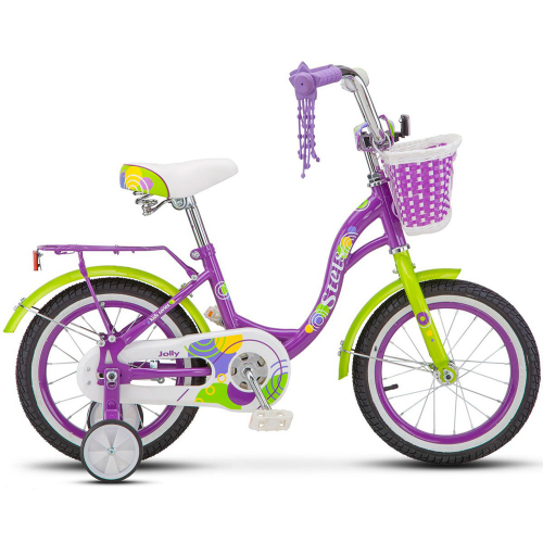Велосипед 14 детский STELS Jolly (2018) количество скоростей 1 рама сталь 9,5 фиолетовый