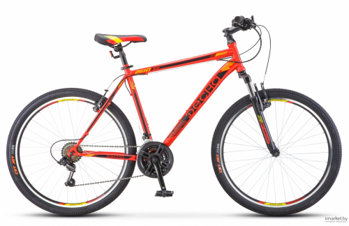Велосипед 26 горный ДЕСНА 2610 V (2018) количество скоростей 21 рама сталь 18 красный/черный