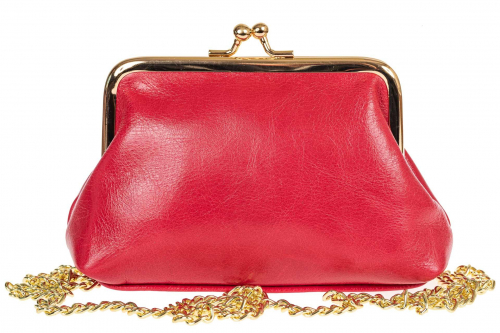 Женская вечерняя сумочка - кошелек с фермуаром, цвет розовый
