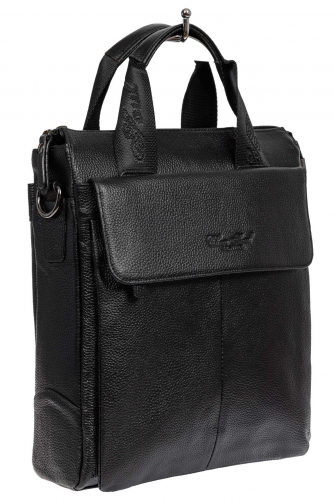 Мужская повседневная сумка - портфель, цвет черный