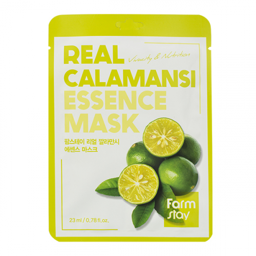 Тканевая маска для лица с экстрактом каламанси Real Calamansi Essence Mask 1шт