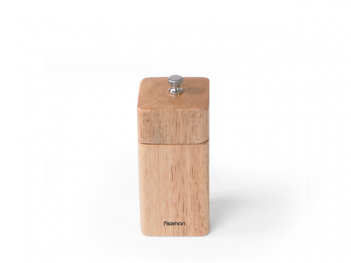 Мельница для соли и перца квадратная 11x5 см (деревянный корпус с керамическим механизмом)