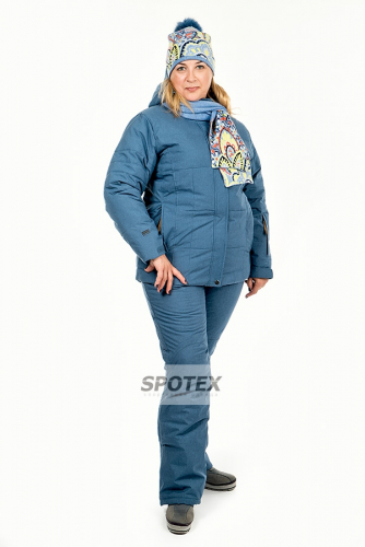 Женский горнолыжный костюм Snow Headquarter V-8173 blue джинс большой размер