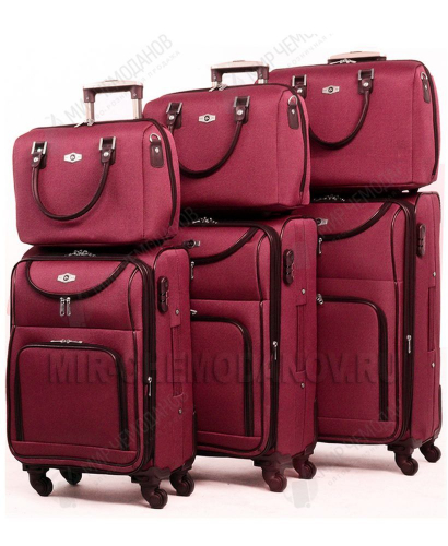 Комплект из 3-х чемоданов “Borgo-Antico” “Bordo”