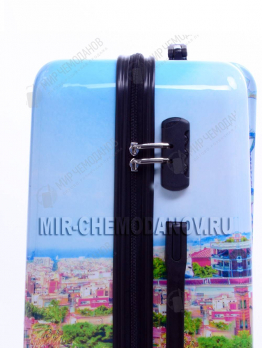Комплект из 3-х чемоданов “Sunvoyage” Принт: «Испания-Барселона»