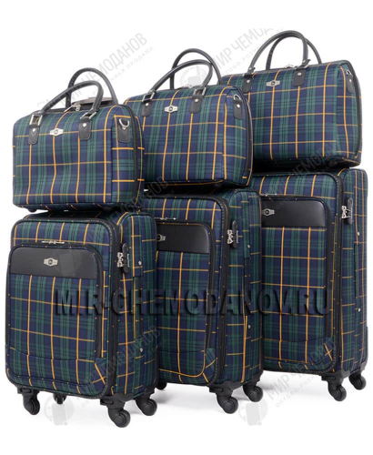 Комплект из 3-х чемоданов “Borgo-Antico” “Black-navy”