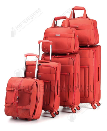 Комплект из 3 чемоданов, 2 бьюти-кейсов и сумка-тележка “PIGEON”
