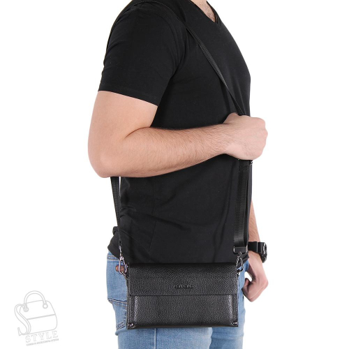 Клатч мужской кожаный 3410-2H black Heanbag
