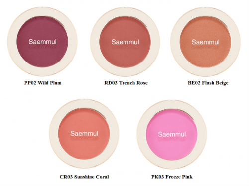 Румяна Saemmul Single Blusher  5гр