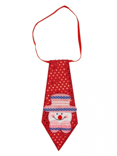 Маскарадное украшение Красный галстук на шею из нетканого материала (полиэфирные волокна) / 20x8,5x1см арт.82305