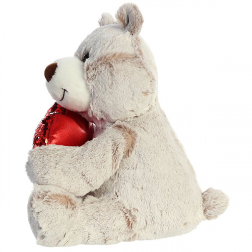 AURORA Игрушка мягкая Медведь Большое сердце кор. 30 см