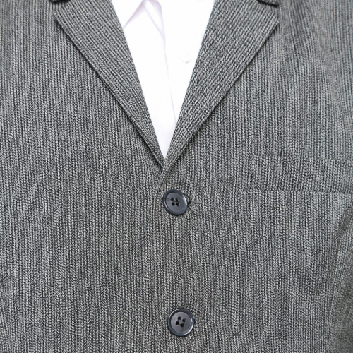 Серый «рябушка линия» детский школьный пиджак для мальчика оптом