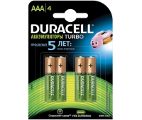 Батареи аккумуляторные DURACELL AAA, Ni-Mh, заряженные, 4 шт., 850 mAh, в блистере, 1,2 В, 81546826 453568