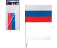 Флаг РФ 15*22 см, с флагштоком 30 см 550019