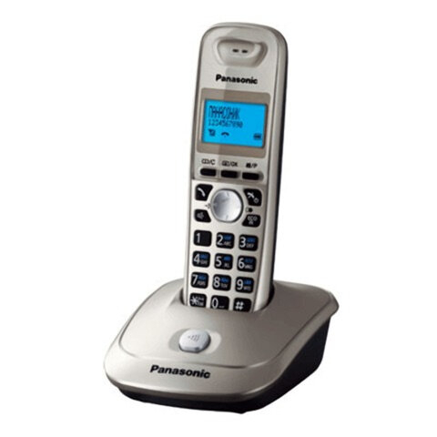 Радиотелефон PANASONIC KX-TG2511RUN, пам 50ном АОН повтор, спикер, полиф (радиус 10-100м), цв плат 260380
