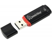 Флэш-диск 32 GB, SMARTBUY Crown, USB 2.0, черный, SB32GBCRW-K 244813