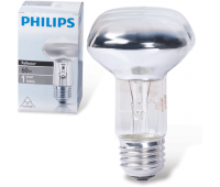 Лампа накаливания 60 Вт Е27 PHILIPS Spot R63, зеркальная, 450732