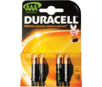 Батарейки DURACELL BASIC AAA 1,5V, LR3  КОМПЛЕКТ 4шт, алкалиновые (450403/111690) 276585