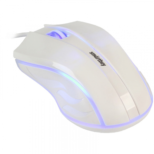 Мышь Smartbuy ONE 338, USB, с подсветкой, белый, 2btn+Roll 265699