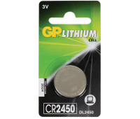 Батарейка GP Lithium, CR2450, литиевая, 1 шт, в блистере, CR2450-2C1 454103