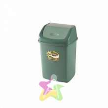 Урна для мусора Фантазия 5л зеленая 09401 (48)