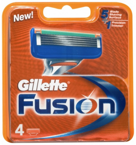 Сменные кассеты Gillette Fusion, 4 шт.