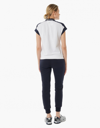 Рубашка поло женская (белый/синий) w13210g-wn191