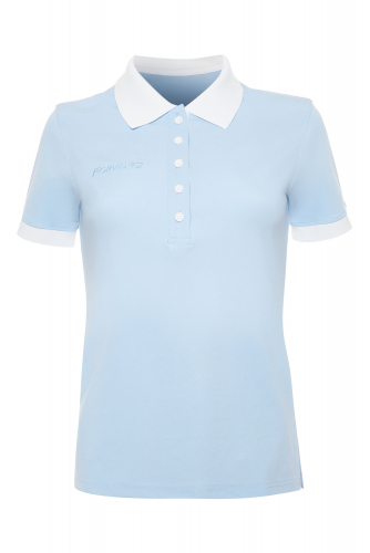 Рубашка поло женское (голубой) w13240fs-aa192