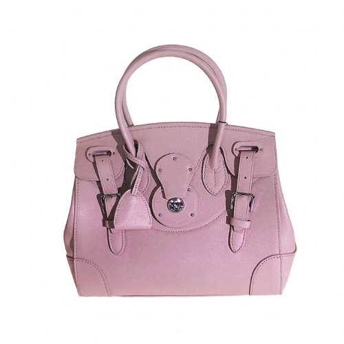 Эффектная женская сумочка Ralph_Find из плотной натуральной кожи цвета розовой пудры.