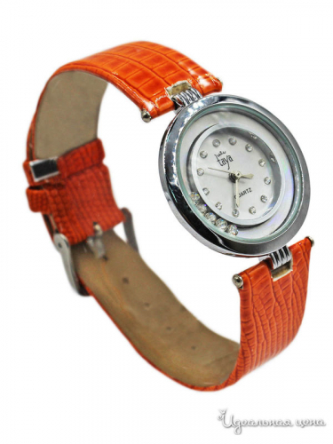 Часы Taya TW0019, серебристый, оранжевый