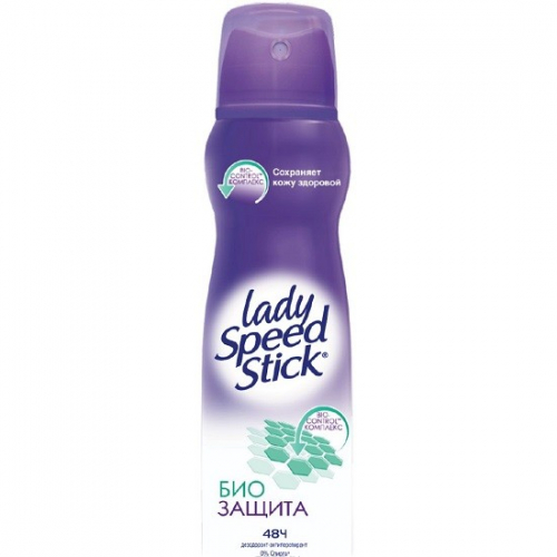 Lady Speed Stick Био защита дезодорант спрей женский 150 мл