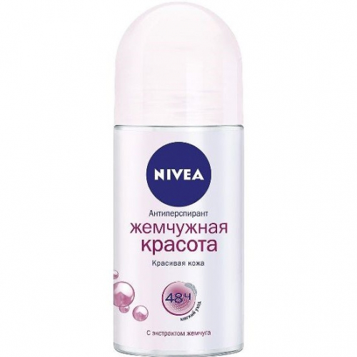 Nivea дезодорант шарик Жемчужная красота женский 50 мл (83735)