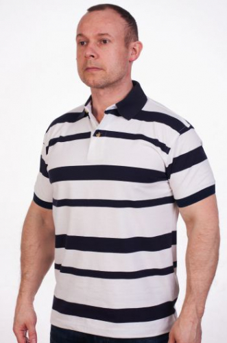 Брендовая футболка Поло – полосатый тренд от Aleatory. Не игнорь возможность прокачать свой стиль с 50% скидкой! №205 ОСТАТКИ СЛАДКИ!!!!