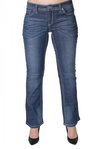 Синие женские джинсы Bruno Banani с белыми строчками. Специально для тех, кому надоели skinny, boyfriend и mom jeans №104 ОСТАТКИ СЛАДКИ!!!!