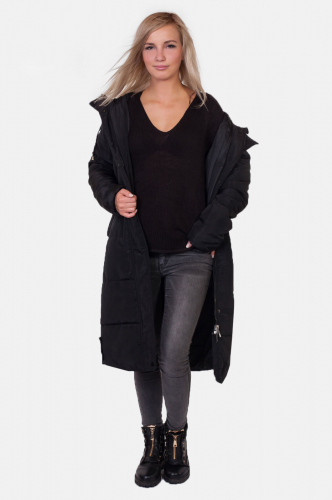 Стеганое женское пальто с капюшоном от Review (Австралия). Хит демисезонной коллекции - теплое, легкое, стильное! №3960 ОСТАТКИ СЛАДКИ!!!!