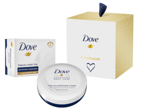 Набор Dove Коллекция С любовью для вас Крем-мыло 75 мл + Крем 100 мл