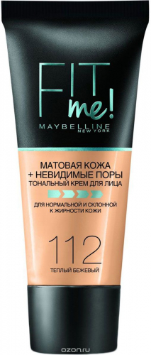 Мейб. тон. крем  Фит Ми  112 тепл  беж